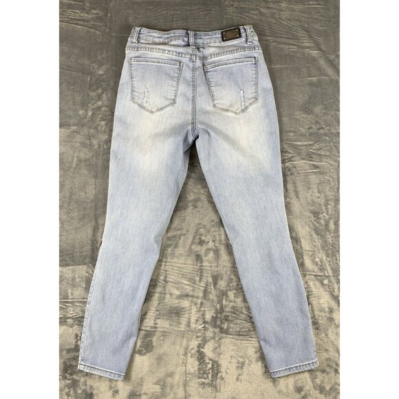 Earl Jean Women's Size 8 Embroidered Floral Butterfly Dragonfly Skinny Jeans - Picture 2 of 11